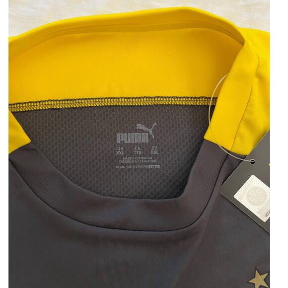 BVB Training Jersey Puma Asphalt Cyber Yellow Size XXL NWT - Picture 3 of 3